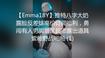 【Emma18Y】推特八字大奶露脸反差婊高价订阅福利，勇闯有人男厕景区超市露出道具紫薇野战啪啪 (1)